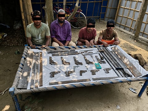 बिहार में अवैध हथियार कारखाने का किया गया भंडाफोड़
