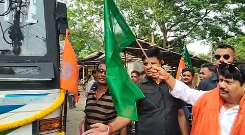 New Bus Service Launched from Ichapore to Mourigram; Flagged Off by MLA Arjun Singh