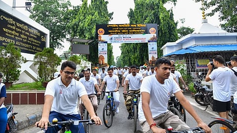 SAI कोलकाता में ‘Fit India Sundays on Cycle’ का आयोजन