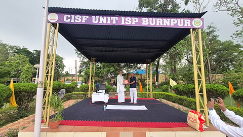 CISF यूनिट ISP बर्नपुर में योग शिविर का आयोजन