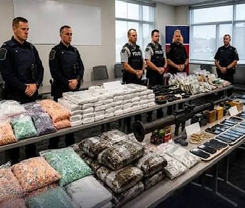 Narcotics worth over $97 million seized in Ontario, Canada