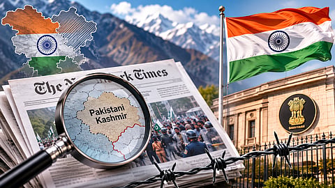 PoK को 'Pakistani Kashmir' लिखने पर भारत का NYT को कड़ा जवाब