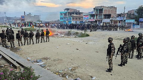 An indefinite curfew has also been imposed in Nepal's border district of Saptari