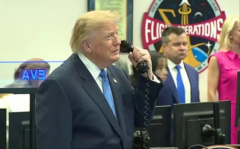 Trump spoke with ISS astronauts
