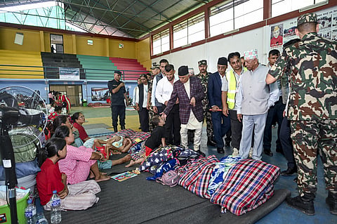 President Paudel visited flood-affected areas