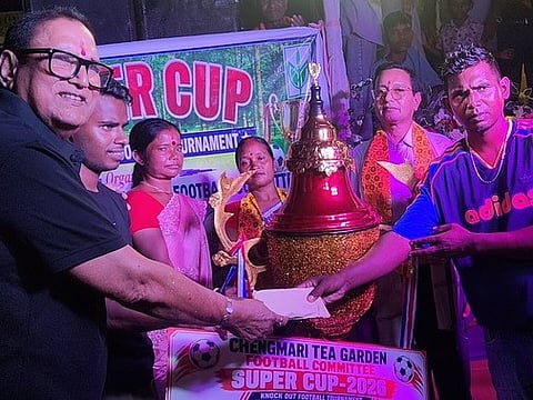 चेंगमारी चाय बागान सुपर कॉप 2026 फुटबॉल टूर्नामेंट प्रदीप-11 उदलाबाड़ी के नाम