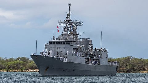 Two New Zealand naval ships passed through the Taiwan Strait