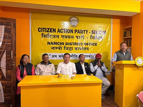 नाम्ची में सिटिजन एक्सन पार्टी की जिला स्तरीय सभा