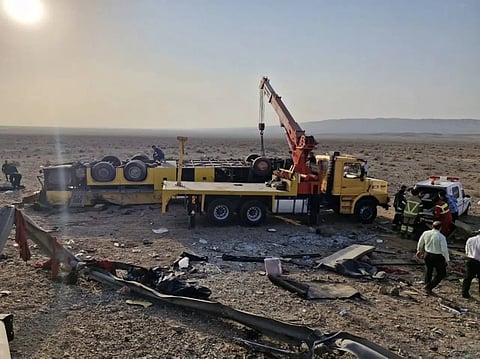11 killed in bus overturn in Iran