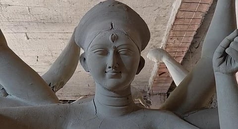 Idols from Andul Patua Para to Grace Kolkata Lok Bhavan Durga Puja
