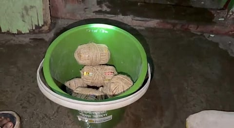 Bombs Recovered from Former Councillor House in Howrah Ghusuri