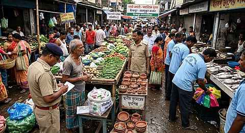 प्लास्टिक के खिलाफ बैरकपुर में छापेमारी, नियम तोड़ने वाले दुकानदारों पर जुर्माना