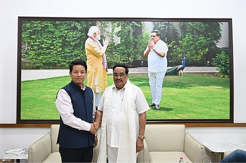 सिक्किम में जीएलओएफ जोखिम कम करने के लिए केंद्र से सहयोग की मांग, जल शक्ति मंत्री से मिले सांसद इंद्र हांग सुब्बा