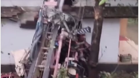 दुर्घटना स्थल की एक तस्वीर
