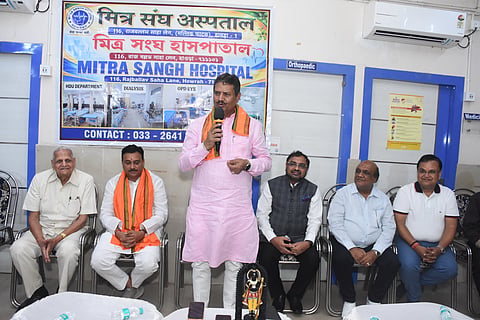 Minister Umesh Rai Visits Mitra Sangh Hospital Howrah Inspects Services