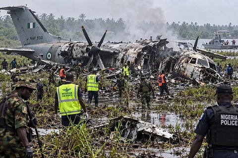 Nigerian Air Force aircraft crashes
