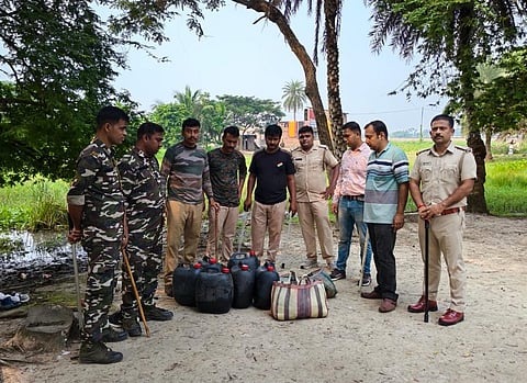 पुलिस ने बरामद किये अवैध शराब