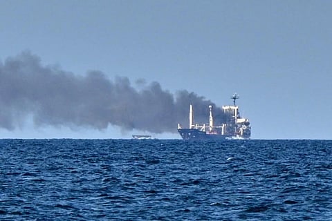 Two ships attacked off the coast of Bulgaria; one ship sank