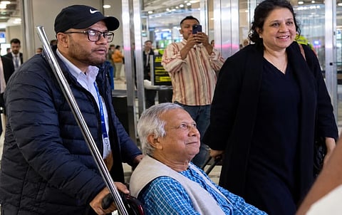 "You terrorist, go back": Slogan raised upon seeing Yunus at New York airport