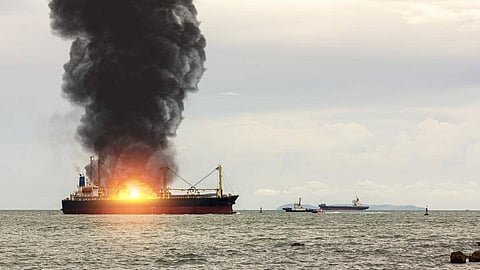 Another ship catches fire in the Black Sea; eight missing