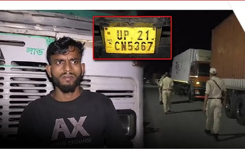 चामगुड़ी में 30 तस्करी के मवेशियों से भरा कंटेनर जब्त, चालक गिरफ्तार