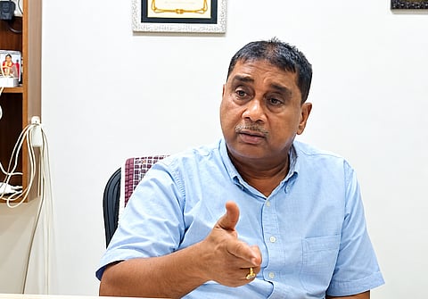 फोटो में अंडमान और निकोबार प्रदेश कांग्रेस कमेटी की प्रचार समिति के अध्यक्ष टीएसजी भास्कर।