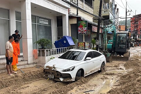 Flash floods on Phuket Island following heavy rainfall
