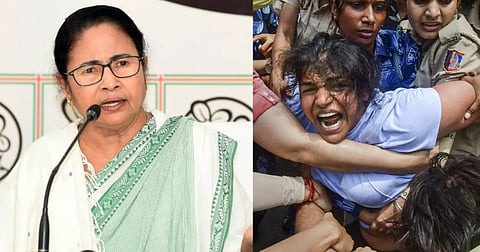 पहलवानों के समर्थन में उतरीं ममता, कहा, हर आंदोलन में साथ हूं