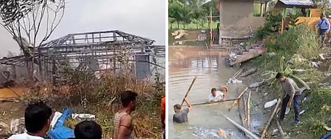 ‘विस्फोट ऐसा कि मकान की छत तोड़कर किसी का हाथ तो किसी का पैर जा गिरा तालाब में’