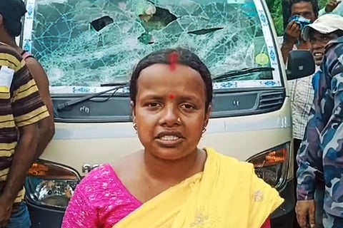 West Bengal Panchayat Election 2023 : भाजपा विधयक चंदना के वाहन पर हमला