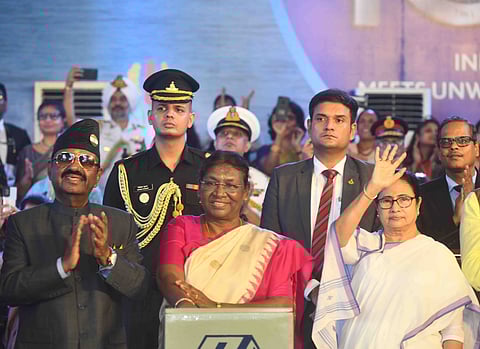 राष्ट्रपति ने नौसेना के युद्धपोत ‘विन्ध्यागिरि’ का किया जलावतरण