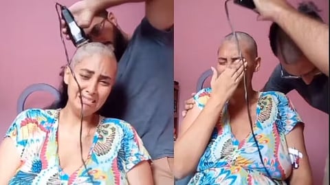 Emotional Video : पत्नी के कैंसर होने पर पति ने काटे खुद के बाल, फिर …