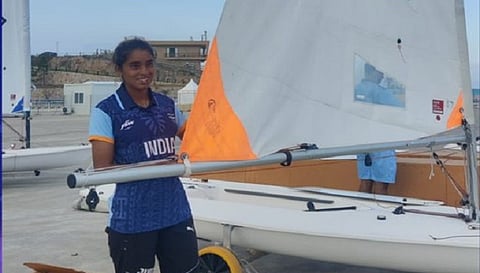 नौकायन में नेहा ठाकुर ने जीता सिल्वर मेडल (SAI MEDIA)