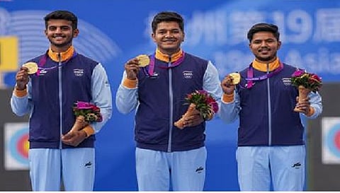 Asian Games 2023: तीरंदाजी में भारतीय पुरुष टीम ने किया गोल्ड पर कब्जा
