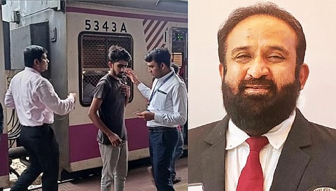 टीटीई सुनील नैनानी (दाहिने ओर)