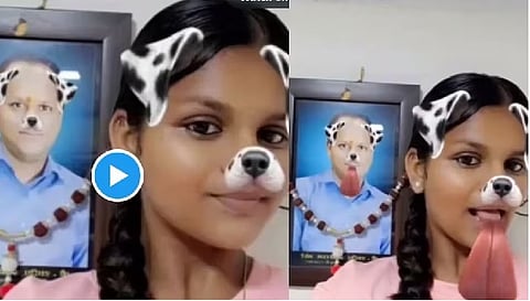 मृत पिता की तस्वीर के साथ लड़की ने बनाई रील, भड़के लोग, देखें VIDEO
