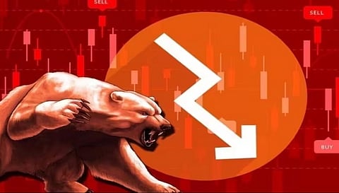 शेयर बाजार गिरकर बंद हुए