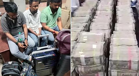 रेलवे स्टेशन पर 4 करोड़ कैश बरामद, BJP कार्यकर्ता सहित 3 गिरफ्तार