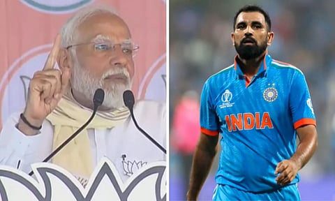 अमरोहा में PM मोदी के निशाने पर विपक्ष, मोहम्मद शमी की जमकर तारीफ