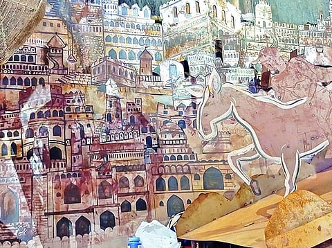 Durga Puja 2024 : आदिशक्ति की उत्पत्ति और कृषक जीवन को दर्शायेंगे दक्षिण कोलकाता के पूजा पंडाल