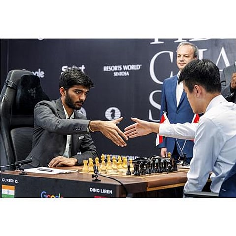 World Chess Championship : गुकेश और लिरेन के बीच एक और बाजी ड्राॅ