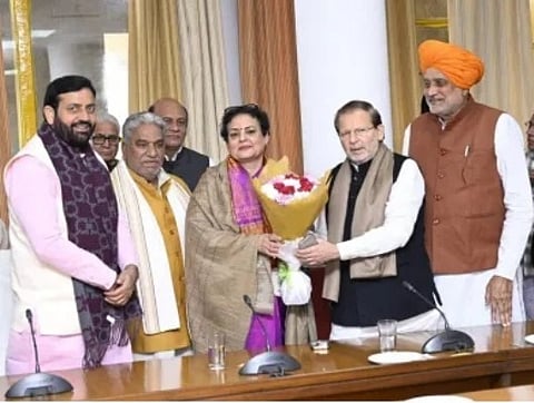 रास उपचुनाव : भाजपा प्रत्याशी रेखा शर्मा ने नामांकन पर्चा भरा, निर्विरोध चुने जाने की संभावना