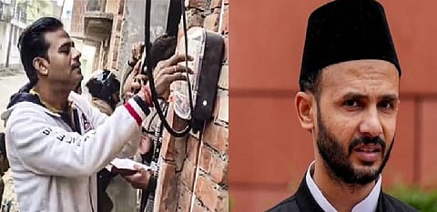 सपा सांसद जियाउर्रहमान बर्क के घर की बत्ती गुल।