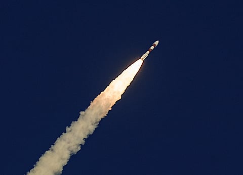 Sriharikota: ISRO's launch vehicle PSLV-C59 carrying two satellites of European Space Agency's (ESA) Proba-3 spacecraft lifts off from Satish Dhawan Space Centre, in Sriharikota, Thursday, Dec. 5, 2024. (PTI Photo/R Senthilkumar)(PTI12_05_2024_000250B)