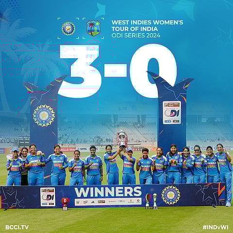 INDW vs WIW 3rd ODI : भारत ने वेस्टइंडीज को 3-0 से हराया
