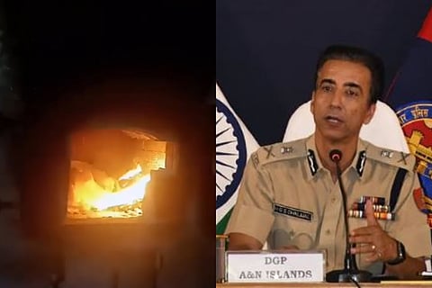 36,000 करोड़ के ड्रग्स को निकोबार पुलिस ने जलाकर किया राख