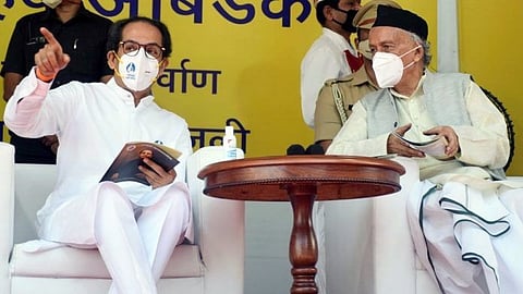 Uddhav Thackeray and Bhagat Singh Koshyari