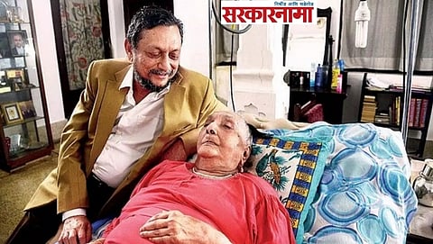 Sharad Bobde with his Mother