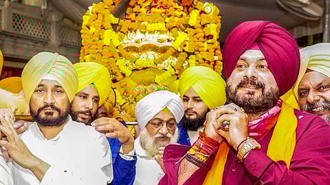 Charanjit Singh Channi and Navjot Singh Sidhu