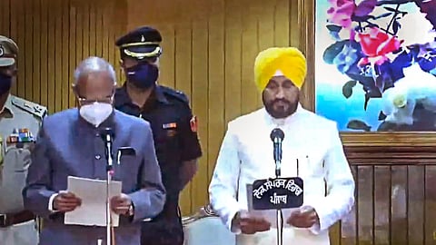 Charanjit Singh Channi takes oath as Punjab Chief Minister
